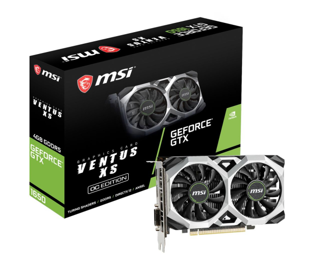 MSI GeForce GTX 1650 VENTUS XS OC 4GB GDDR5 - 492791 - zdjęcie